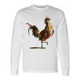 Gallo Del Contadino Del Pollo Del Cortile Del Gallo Maglietta a maniche lunghe Ideas de regalos