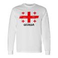 Georgian Flag Georgia Team Fan Jersey Langarmshirts Geschenkideen