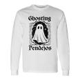 Ghosting Pendejos Mexican Ghost Halloween On Back Long Sleeve T-Shirt Gifts ideas