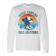 Heads Carolina Tail California Country Music Cowgirl Western Long Sleeve T-Shirt Gifts ideas
