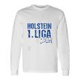 Holstein Football Kicken Fan Kiel Stadium Blue Blue Langarmshirts Geschenkideen