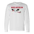 Holstein Stolle Football Kicken Fan Kiel Stadium Blue Blue Langarmshirts Geschenkideen