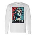 Kamala Harris 2024 Freiheitsstatue Repräsentiert Freiheit 2024 Langarmshirts Geschenkideen