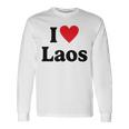 I Love Laos Langarmshirts Geschenkideen