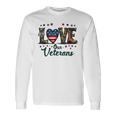 Love Our Veterans Day Proud Military Veteran Day Long Sleeve T-Shirt Gifts ideas