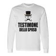 Maglia Divertente Testimone Dello Sposo Addio Al Celibato Maglietta a maniche lunghe Ideas de regalos