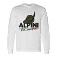 Maglia Regalo Raduno Alpini Con Capello Alpino E Tricolore Maglietta a maniche lunghe Ideas de regalos