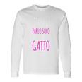 Magliette Divertenti Gatti Parlo Solo Con Il Mio Gatto Maglia A Manica Maglietta a maniche lunghe Ideas de regalos