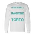 Magliette Uomo Manica Lunga Divertenti I Casi Sono Due Maglia A Manica Maglietta a maniche lunghe Ideas de regalos