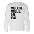 Migliore Moglie Dal 1987 Anni 37 Anniversario Matrimonio Maglietta a maniche lunghe Ideas de regalos