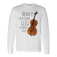 Nenn Es Noch Einmal Geige Ich Warne Dich Cello Player Gray Langarmshirts Geschenkideen