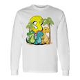 Niños Cute Dinosaurs I'm 3 Acción Dino Cumpleaños Camiseta de manga larga Ideas de regalos