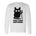 Non Haiisto Niente Gatto Maglietta a maniche lunghe Ideas de regalos