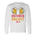 Oktoberbreast Oktoberfest 2024 Boccale Di Birra Divertente Oktoberfest Maglia A Manica Maglietta a maniche lunghe Ideas de regalos
