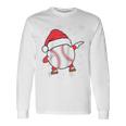Palla Da Baseball Cappello Di Babbo Natale Pigiama Cool Sport X-Mas Maglia Con Maniche Raglan Maglietta a maniche lunghe Ideas de regalos