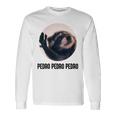 Pedro Pedro Raccoon X Meme Racoon Selfie Dance Langarmshirts Geschenkideen