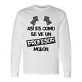 Profesor Molón Regalo Divertido Docente Escuela Pedagogía Camiseta de manga larga Ideas de regalos