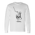 Recreacional Equitación Caballo Polo Equitación Caballo Caballo Camiseta de manga larga Ideas de regalos
