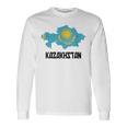 Republic Of Kazakhstan Flag Langarmshirts Geschenkideen