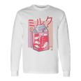 Retro 90S Soft Grunge Japanese Kawaii Strawberry Milk Langarmshirts Geschenkideen