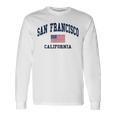 San Francisco Usa Flag Classic Langarmshirts Geschenkideen