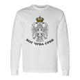 Serbian Eagle Moor Cuva Srbe Srbija Serbia Srpska Cetnik Blue Langarmshirts Geschenkideen