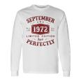 Settembre 1972 Regalo Uomo 52 Anni Compleannointage 1972 Maglietta a maniche lunghe Ideas de regalos
