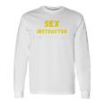 Sex Instructor First Lesson Free Adult Humor Maglietta a maniche lunghe Ideas de regalos