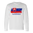 Slovak Flag Slovakia Team Fan Jersey Langarmshirts Geschenkideen