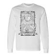 Tarocchi Card The Moon Xviii Intage Occult Maglietta a maniche lunghe Ideas de regalos