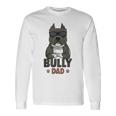 Uomo American Bully Dad Dog Maglietta a maniche lunghe Ideas de regalos