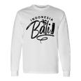 Vacaciones Deerano En Bali Waves En Indonesia Camiseta de manga larga Ideas de regalos