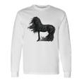 Vernice Per Cavalli Equestre Cavaliere Frisone Regalo Di Maglietta a maniche lunghe Ideas de regalos