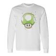 Vert Champignon 1Up Pour Jeuxidéo T-shirt à manches longues Idées cadeaux