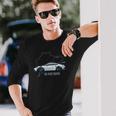 992 Gt3 Rs Silueta Clásico Coche Retrointage 911 Gt3 Rs Camiseta de manga larga Regalos para él