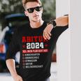 Abitur 2024 Abi 2024 Geschafft Weltherrschaft Abiturienten Langarmshirts Geschenke für Ihn