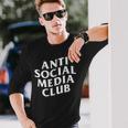 Anti Social Media Club Langarmshirts Geschenke für Ihn