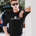 Arrosoir De Jardin Amusant En Forme De Battement De Cœur T-shirt à manches longues Cadeaux pour lui