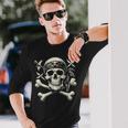 Bandana Pirata Con Teschio E Ossa Incrociate Maglietta a maniche lunghe Regalos para él