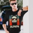 Bester Papa Alpapa Alpaka Frischgebackener Papaatertag Langarmshirts Geschenke für Ihn