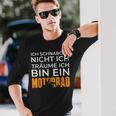 Biker Motorcycle Ich Träume Ich Bin Ein Motorrad Langarmshirts Geschenke für Ihn