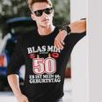 Blas Mir Die Kerzen Aus 50Th Birthday Man Langarmshirts Geschenke für Ihn