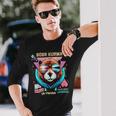 Bobr Kurwa Synthwave 80'S Sì Pierdole Bober Bòbr Maglietta a maniche lunghe Regalos para él