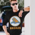 Bronze Prüfung Bestanden Swimming Badge Bronze Swimmer S Langarmshirts Geschenke für Ihn