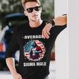 Camicia Lupo Mannaro Americano Sigma Divertente Cringe Lupo Mannaro Brainrot Maglietta a maniche lunghe Regalos para él