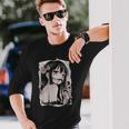 Camisa De Anime Gótica Creepy Horror Anime Manga Japonés Camiseta de manga larga Regalos para él