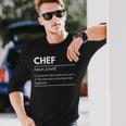 Chef Chef Definition Regalo De Chef Chef Chef Camiseta de manga larga Regalos para él