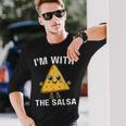 Chips I'm With Salsa Halloween Costumes Cinco De Mayo Couple Long Sleeve T-Shirt Gifts for Him