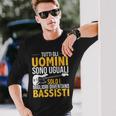Chitarrista Bassista Basso Chitarra Elettrica Guitar Uomo Maglietta a maniche lunghe Regalos para él