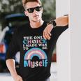 Choice I Made Be Myself Transgender Transsexual Trans Pride Maglietta a maniche lunghe Regalos para él